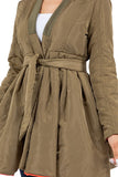 WOMEN FASHION PUFFER JACKET DRESS OUTERWEAR