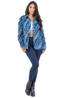 WOMEN FASHION DENIM SHIRT JACKET