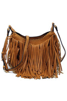 Fringe Hobo Crossbody Bag