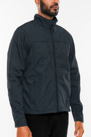 Mens Solid Soft Shell Storm Tech Jacket Coat