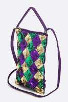 Mardi Gras Sequins Tote