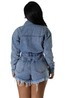 WOMEN FASHION DENIM ROMPERS