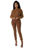 WOMEN FASHION 2PCS SWEATER PANTS SET