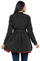 WOMEN FASHION PUFFER JACKET DRESS OUTERWEAR