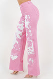 Rodeo Wide Leg Jean in Pink