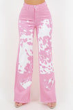 Rodeo Wide Leg Jean in Pink