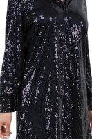 SEXY FASHION SHIRT SEQUINS DRESS