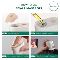 Electric Oil Applicator Scalp Massager 2 in 1.