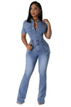 WOMEN DENIM SEXY JUMPSUIT