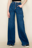 Wide leg, denim pants,  jeans, western