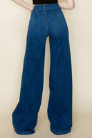 Wide leg, denim pants,  jeans, western