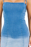 WOMEN FASHION DENIM MINI DRESS