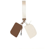 Clippable Dual Pouch Wristlet