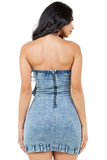 WOMEN FASHION DENIM DRESS