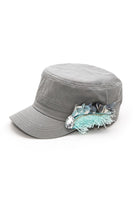 Crystal Lace Embellished Cadet Hat