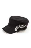 Crystal Lace Embellished Cadet Hat