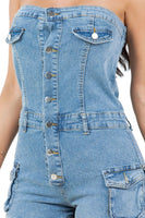 WOMEN FASHION DENIM ROMPERS