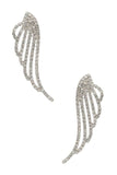 Stone Pave Wings Earrings