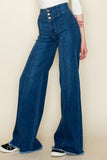 Wide leg, denim pants,  jeans, western