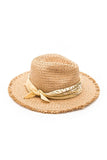 Bandana Convertible Fringe Straw Hat