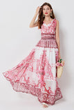 WOMEN FASHION CHIFFON MAXI DRESS