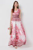 WOMEN FASHION CHIFFON MAXI DRESS