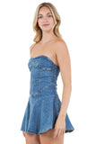 WOMEN FASHION DENIM DRESS