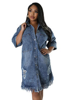 WOMEN FASHION DENIM DRESSES