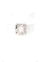 Square Buckle Clear Transparent Belt