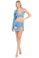 FASHION DENIM TWO PIECE SET