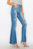 PLUS - HIGH RISE FLARE JEANS