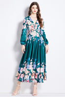 WOMEN FASHION CHIFFON MAXI DRESS