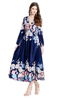 WOMEN FASHION CHIFFON MAXI DRESS