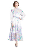 WOMEN FASHION CHIFFON MAXI DRESS