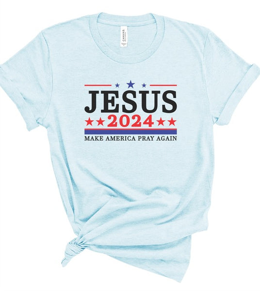 Jesus 2024 Make America Pray Softstyle Graphic