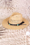 Western Headband Straw Fedora