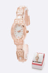 Rosegold Vintage Inspired Bangle Watch