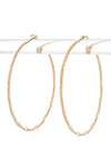 60MM Dainty Texture Hoop Earrings