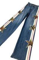 STAR WIDE LEG JEAN IN MEDIUM WASH Made in USA