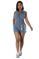 WOMEN FASHION DENIM ROMPERS