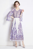 WOMEN FASHION CHIFFON MAXI DRESS