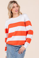 Stripe Lightweight Knit Sweater