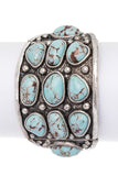 Western Stone Pave Oversize Stretch Bracelet