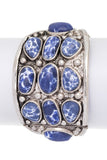 Western Stone Pave Oversize Stretch Bracelet