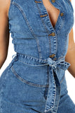 WOMEN FASHION DENIM ROMPERS