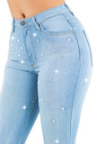 Vegas Glam Bell Bottom Jean in Light Wash Made in America