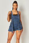 WOMEN FASHION DENIM SHORT OVERALLS