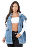 WOMEN FASHION OVERSIZE DENIM VEST