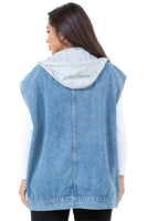 WOMEN FASHION OVERSIZE DENIM VEST