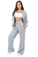 WOMEN FASHION SWEATRSUIT TWO PIECE PANT SET